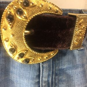 Carolyn Barton Vintage 80’s Purple and Gold Belt